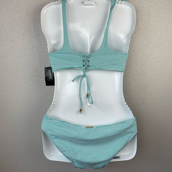 NWT Lauren Ralph Lauren Matching Bikini Top and Bottom Sizes 6 or 8 - Picture 4 of 6